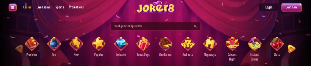 Joker8 Jeux